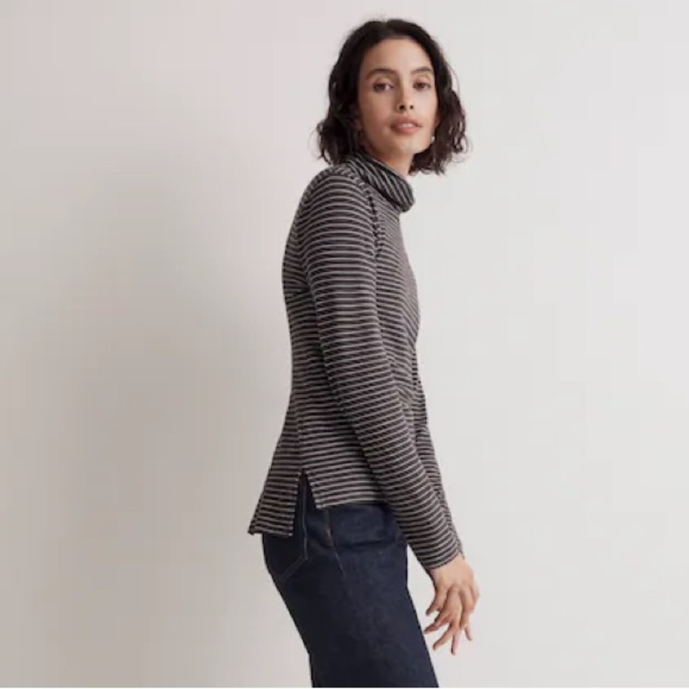 Madewell Whisper Cotton Turtleneck Tee size Large - Picture 6 of 6